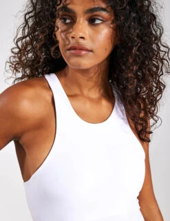 Beyond Yoga Spacedye Refocus Cropped Tank - Cloud White -The Sports Edit Beyond Yoga SPACEDYE REFOCUS CROPPED TANK SD4671WHI CLOUD WHITE 0019