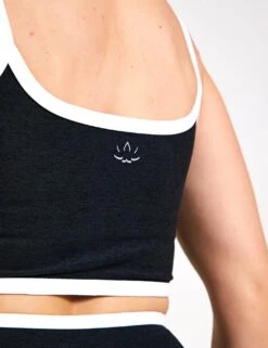 Beyond Yoga Spacedye New Moves High Cropped Tank - Darkest Night/Cloud White -The Sports Edit Beyond Yoga Spacedye New Moves High Cropped Tank SD4679BLA S 0040