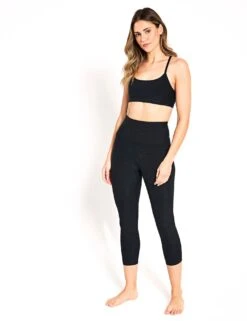 Beyond Yoga Spacedye Out Of Pocket High Waisted Capri Legging - Darkest Night -The Sports Edit Beyond Yoga Spacedye Out Of Pocket High Waisted Capri Legging SD3511BLAS 0005