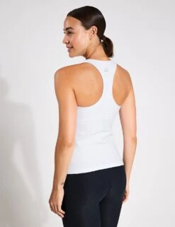 Beyond Yoga Spacedye Step Up Racerback Tank - Cloud White -The Sports Edit Beyond Yoga Spacedye Step Up Racerback Tank Cloud White SD4002 S White 0013