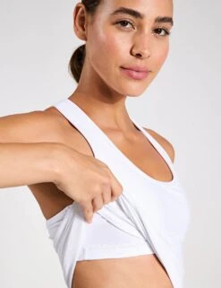 Beyond Yoga Spacedye Step Up Racerback Tank - Cloud White -The Sports Edit Beyond Yoga Spacedye Step Up Racerback Tank Cloud White SD4002 S White 0020