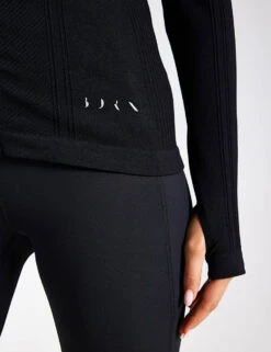 Born India Jacket - Black 8 Born India Jacket - Black -The Sports Edit Born India Seamless Jacket O22SM1 Black 0012