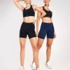 Sweaty Betty The Power 6" Shorts Starter Set - Black / Navy Blue -The Sports Edit Bundle 07 Sweaty Betty Power Medium Support Sports Bra Black Sweaty Betty Power Gym 7 8 Leggings Black 0057 2