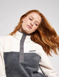 Columbia Benton Springs Half Snap Pullover - City Grey Heather/Chalk -The Sports Edit Columbia BENTON SPRINGSTM 1 2 SNAP PULLOVER 1860991 023 City Grey Heather Chalk 0023