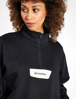 Columbia Lodge Quarter Zip - Black/Dark Stone -The Sports Edit Columbia Columbia Lodge Quarter Zip 2073531010 BLACK 0025