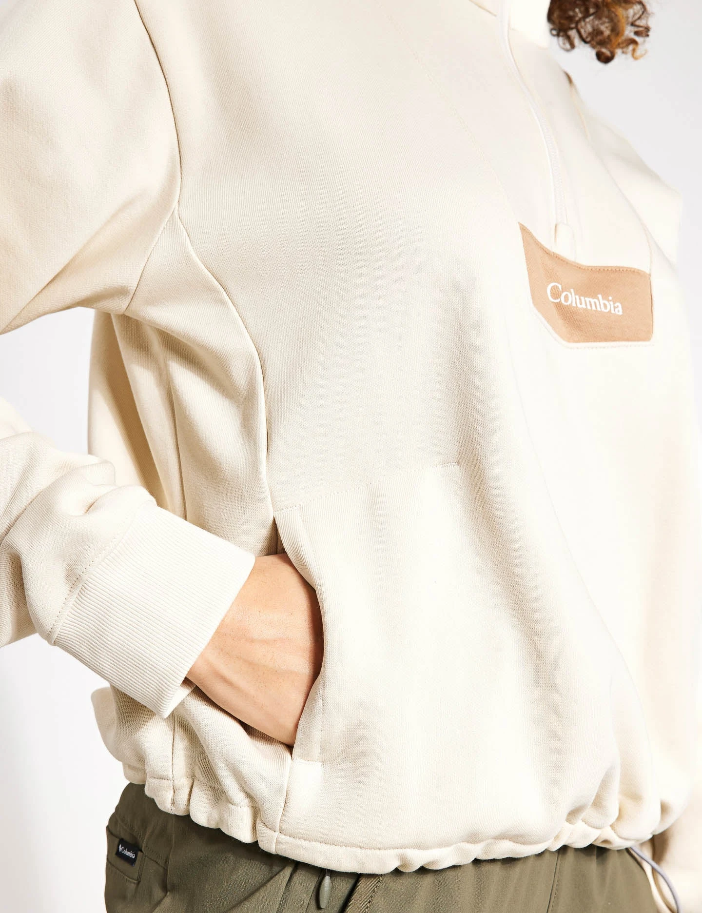 Columbia Lodge Quarter Zip - Chalk/Canoe 6 Columbia Lodge Quarter Zip - Chalk/Canoe - Image 4