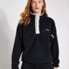 Columbia Helvetia Cropped Half Snap Fleece - Black 1 Columbia Helvetia Cropped Half Snap Fleece - Black -The Sports Edit Columbia HELVETIATM CROPPED HALF SNAP 2014561 010 BLACK 0011