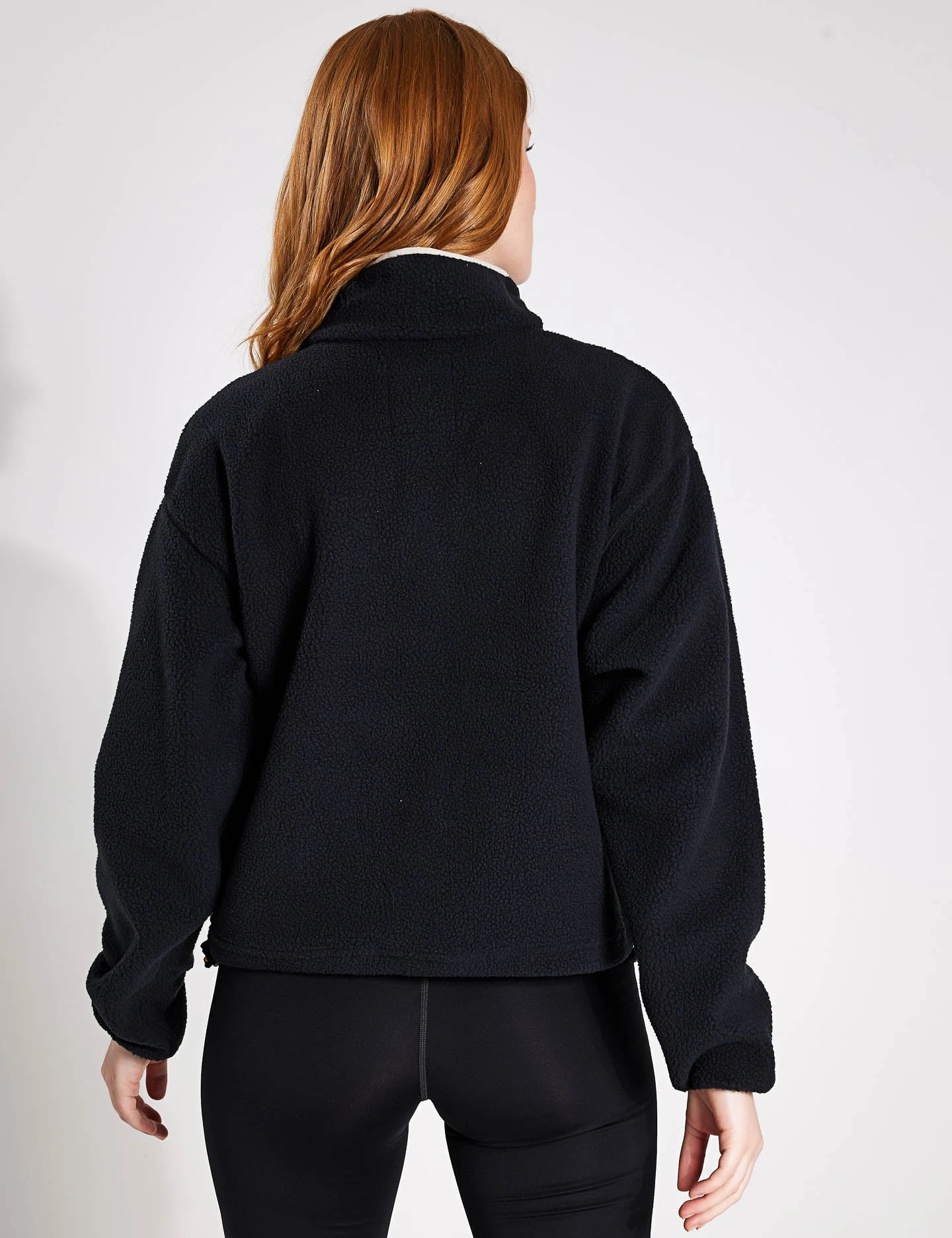 Columbia Helvetia Cropped Half Snap Fleece - Black 4 Columbia Helvetia Cropped Half Snap Fleece - Black - Image 2