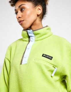 Columbia Helvetia Cropped Half Snap Fleece - Napa Green/Whisper/Stone Green 8 Columbia Helvetia Cropped Half Snap Fleece - Napa Green/Whisper/Stone Green -The Sports Edit Columbia Helvetia Cropped Half Snap 2014561389 Napa Green Whi 0007