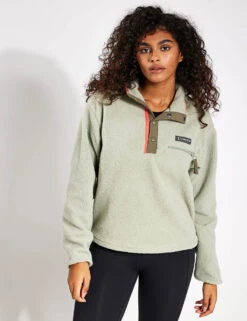 Columbia Helvetia Cropped Half Snap Fleece - Safari