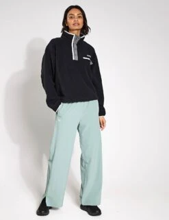 Columbia Helvetia II Cropped Sherpa Half Snap Fleece - Black -The Sports Edit Columbia Helvetia II Cropped Half Snap Fleece 2092231008 Black 0016