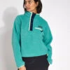 Columbia Helvetia II Cropped Sherpa Half Snap Fleece - Teal 1 Columbia Helvetia II Cropped Sherpa Half Snap Fleece - Teal -The Sports Edit Columbia Helvetia II Cropped Half Snap Fleece 2092231330 Teal 0006