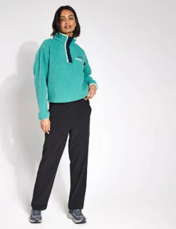 Columbia Helvetia II Cropped Sherpa Half Snap Fleece - Teal 9 Columbia Helvetia II Cropped Sherpa Half Snap Fleece - Teal -The Sports Edit Columbia Helvetia II Cropped Half Snap Fleece 2092231330 Teal 0010