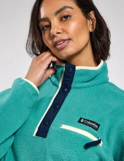 Columbia Helvetia II Cropped Sherpa Half Snap Fleece - Teal 8 Columbia Helvetia II Cropped Sherpa Half Snap Fleece - Teal -The Sports Edit Columbia Helvetia II Cropped Half Snap Fleece 2092231330 Teal 0024