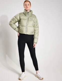 Columbia Puffect Cropped Puffer Jacket - Safari -The Sports Edit Columbia PUFFECTTM CROPPED JACKET 2002491 348 Safari 0010