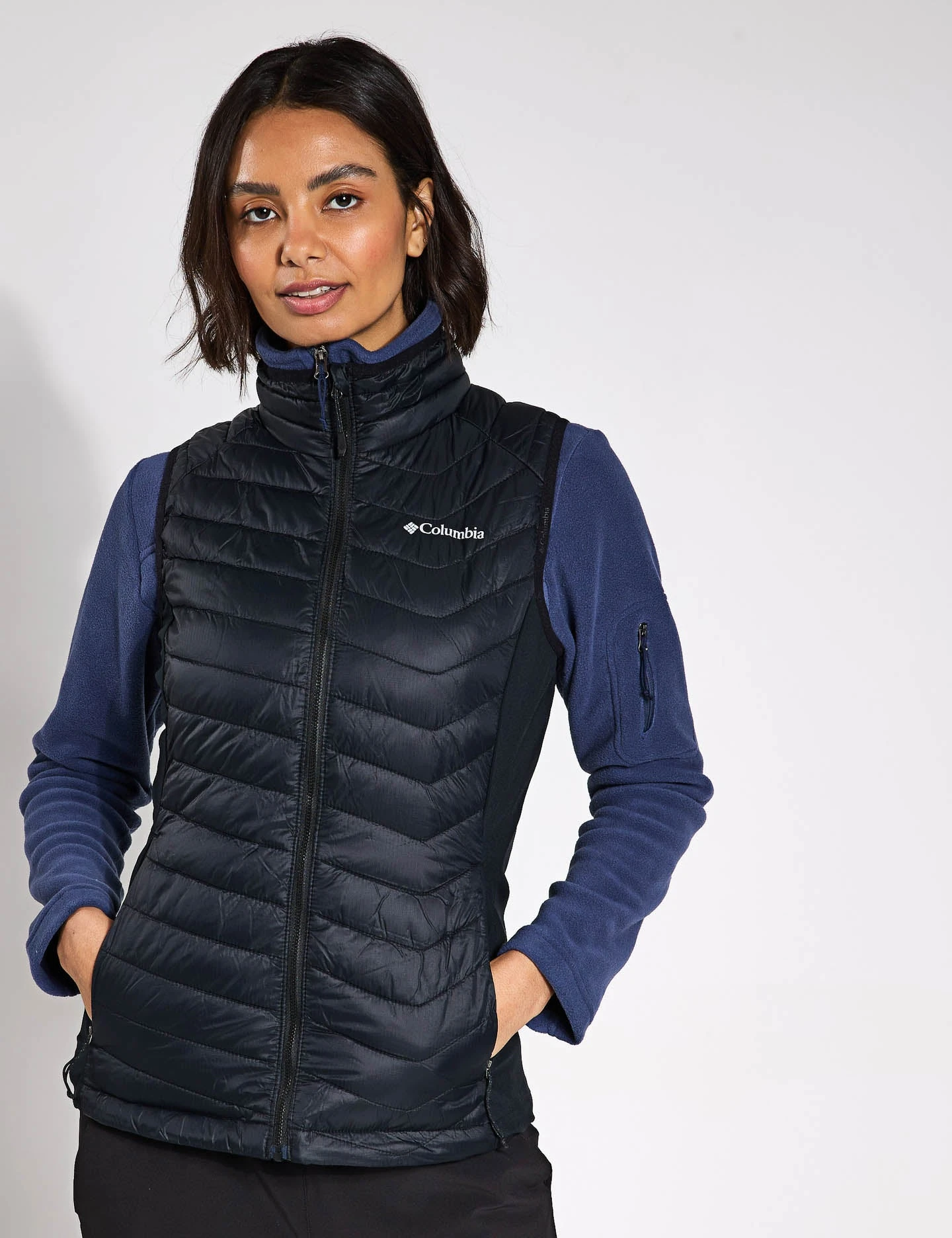 Columbia Powder Pass II Hybrid Puffer Gilet - Black 3 Columbia Powder Pass II Hybrid Puffer Gilet - Black