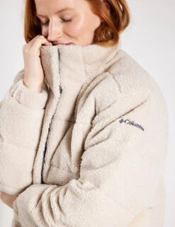 Columbia Ruby Falls Novelty Sherpa Puffer Jacket - Dark Stone Doodle Sherpa -The Sports Edit Columbia RUBY FALLSTM NOVELTY JACKET 2051451 278 Dark Stone Doodle Sherpa 0019