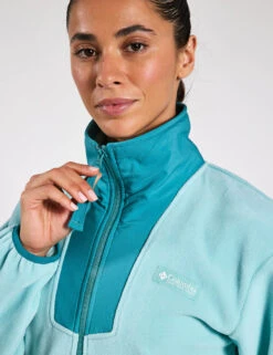 Columbia Sequoia Grove 1/2 Zip Fleece - Spray/Teal -The Sports Edit Columbia Sequoia Grove 1 2 Zip Fleece 2085453325 Spray Teal 0021