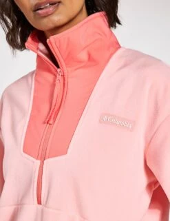 Columbia Sequoia Grove 1/2 Zip Fleece - Pink Sand/Alpenglow -The Sports Edit Columbia Sequoia Grove 1 2 Zip Fleece 2085453669 Pink Sand Alpenglow 0023