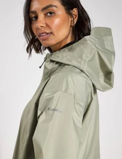 Columbia Weekend Adventure II Long Waterproof Jacket - Safari -The Sports Edit Columbia Weekend Adventure II Long Shell 2116374348 Safari1 0032