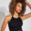 Cropped Run Tank - Black -The Sports Edit FP MOVEMENT Cropped Run Tank Black 0009
