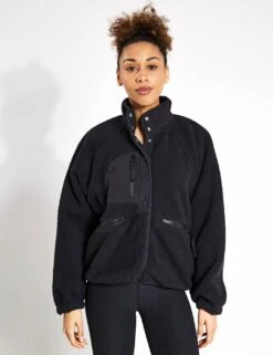 Hit The Slopes Fleece Jacket - Black