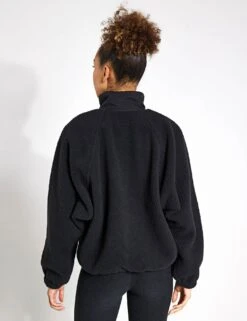 Hit The Slopes Fleece Jacket - Black -The Sports Edit FP Movement free people movement hit the slopes fleece jacket black 0015