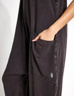 Hot Shot Onesie - Washed Black -The Sports Edit FP Movement free people movement hot shot onesie washed black 0027