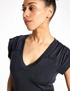 True North Tee - Black -The Sports Edit FP Movement free people movement true north tee black OB1776297 BS 0024