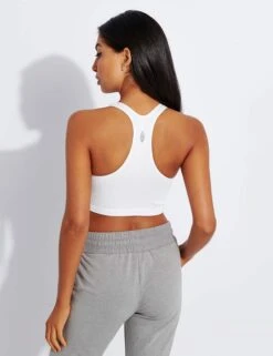 Free Throw Crop - White -The Sports Edit Free People Movement FREE THROW CROP OB916007 WHITE 0038