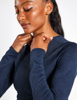 ReSet Cropped Long Sleeve - Midnight 9 ReSet Cropped Long Sleeve - Midnight -The Sports Edit GIRLFRIEND COLLECTIVE Reset Cropped Long Sleeve Top INZ843 Midnight 0019
