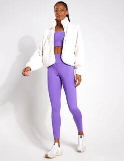 Compressive High Waisted Legging - Retro Violet 11 Compressive High Waisted Legging - Retro Violet -The Sports Edit GIRLFR 2