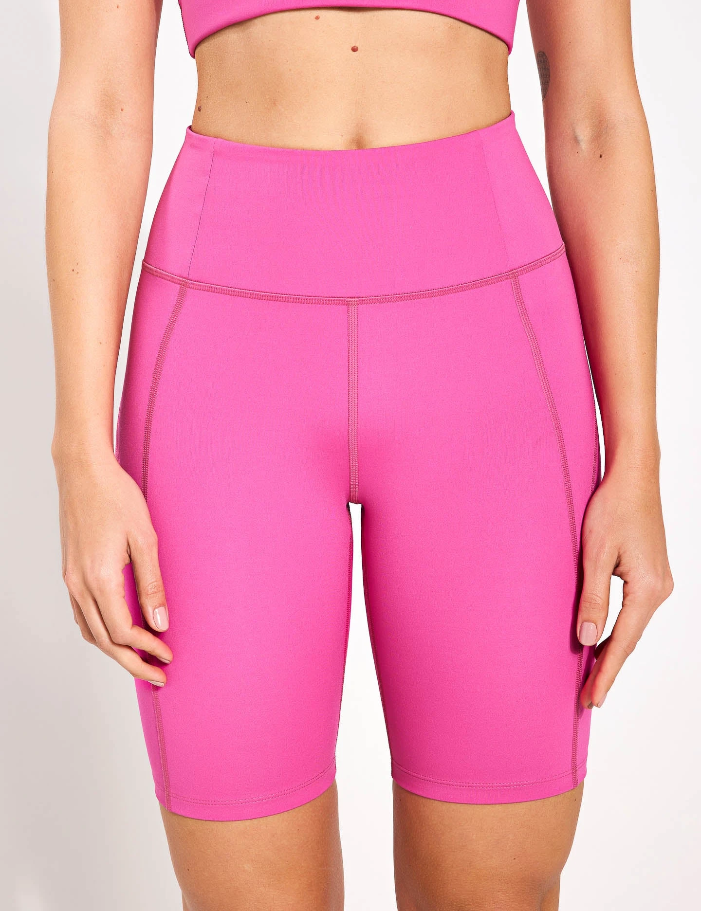 High Waisted Bike Short - Fuchsia 3 High Waisted Bike Short - Fuchsia