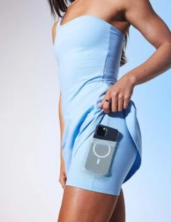 Bianca One Shoulder Dress - Cerulean 13 Bianca One Shoulder Dress - Cerulean -The Sports Edit Girlfriend Collective BIANCA DRESS ONE SHOULDER 6080 CER CERULEAN 0007