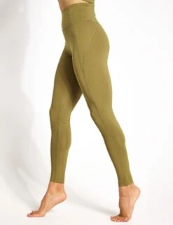 Compressive High Waisted Legging - Artichoke