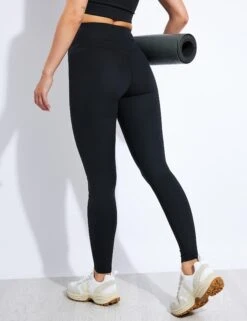RIB High Waisted Legging - Black -The Sports Edit Girlfriend Collective COMPRESSIVE RIB HIGH RISE LEGGING Long 4034 JB BLACK 0024