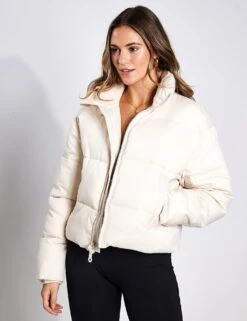 Cropped Puffer - Snow