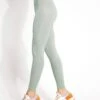 Compressive High Waisted Legging - Agave -The Sports Edit Girlfriend Collective Compressive high rise long 4007 CQ Agave 0002
