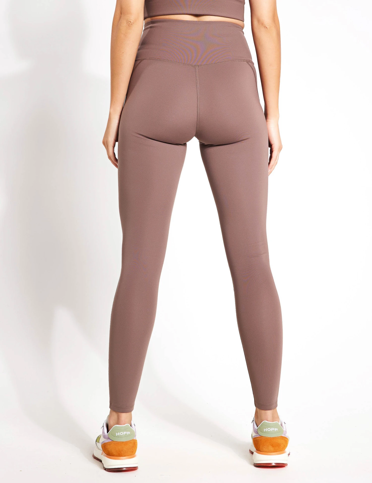 Compressive High Waisted Legging - Porcini 4 Compressive High Waisted Legging - Porcini - Image 2
