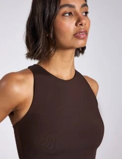 Dylan Bra - Cocoa Bean -The Sports Edit Girlfriend Collective DYLAN BRA 1017 COB Cocoa Bean 0062