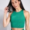 Dylan Bra - Saguaro -The Sports Edit Girlfriend Collective DYLAN CROP BRA 1017 CG SAGUARO 0006