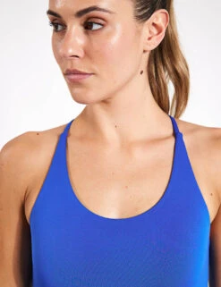 Cleo Bra - Ultramarine 9 Cleo Bra - Ultramarine -The Sports Edit Girlfriend Collective Float cleo halter bra 1009 LAB Ultramarine 0031