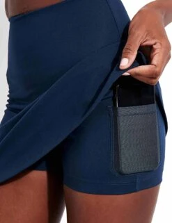 Skort - Midnight -The Sports Edit Girlfriend Collective GC THE SKORT HIGH RISE 54788 4018 TC MIDNIGHT 0024