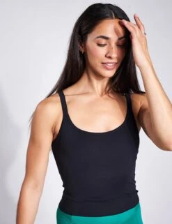 Gemma Scoop Tank - Black 11 Gemma Scoop Tank - Black -The Sports Edit Girlfriend Collective GEMMA SCOOP TANK 1038 JB BLACK 0006