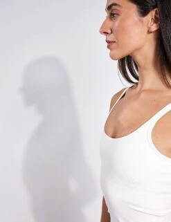 Gemma Scoop Tank - Ivory -The Sports Edit Girlfriend Collective GEMMA SCOOP TANK 1038 SW IVORY 0005