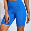 High Waisted Bike Short - Nautical Blue -The Sports Edit Girlfriend Collective HIGH WAISTED BIKE SHORT 4011 NAUTICAL BLUE 0006