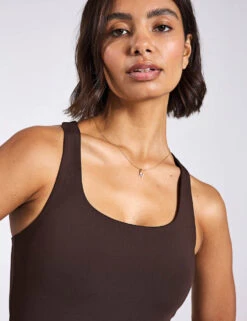 Paloma Bra Classic - Cocoa Bean -The Sports Edit Girlfriend Collective PALOMA BRA 1002 COB Cocoa Bean 0036