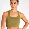 Paloma Bra Classic - Artichoke -The Sports Edit Girlfriend Collective PALOMA BRA 1002 LIZ ARTICHOKE 0004