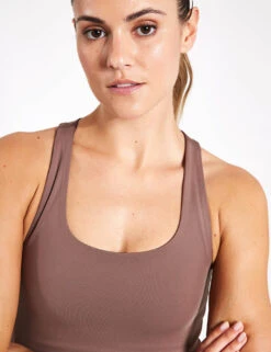 Paloma Bra Classic - Porcini -The Sports Edit Girlfriend Collective Paloma Bra 1002 CQ Hazelnut 0036