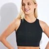 RIB Dylan Bra - Black 1 RIB Dylan Bra - Black -The Sports Edit Girlfriend Collective RIB DYLAN BRA Classic 1029 JB BLACK 0005
